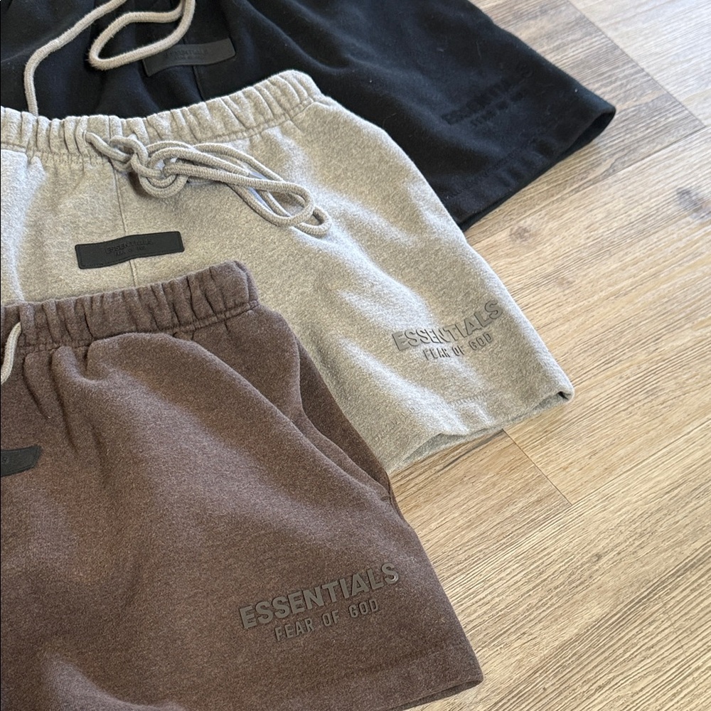 Essentials Authentic 
Shorts Black Gray Oat 3. Pair - Picture 4 of 9
